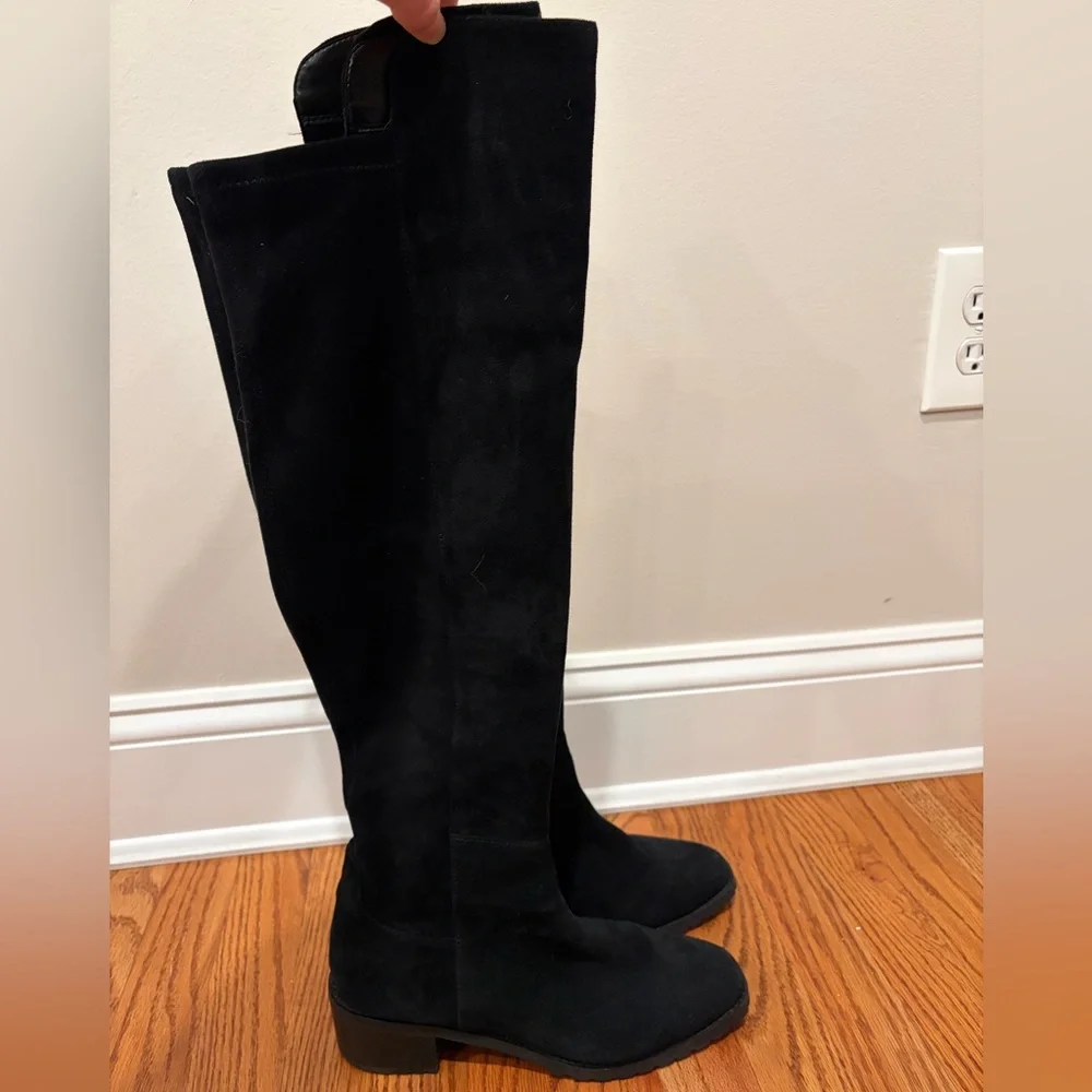 Blondo USA Sierra Waterproof Over-the-Knee Boot in Black Suede (8.5 M) - Picture 4 of 5